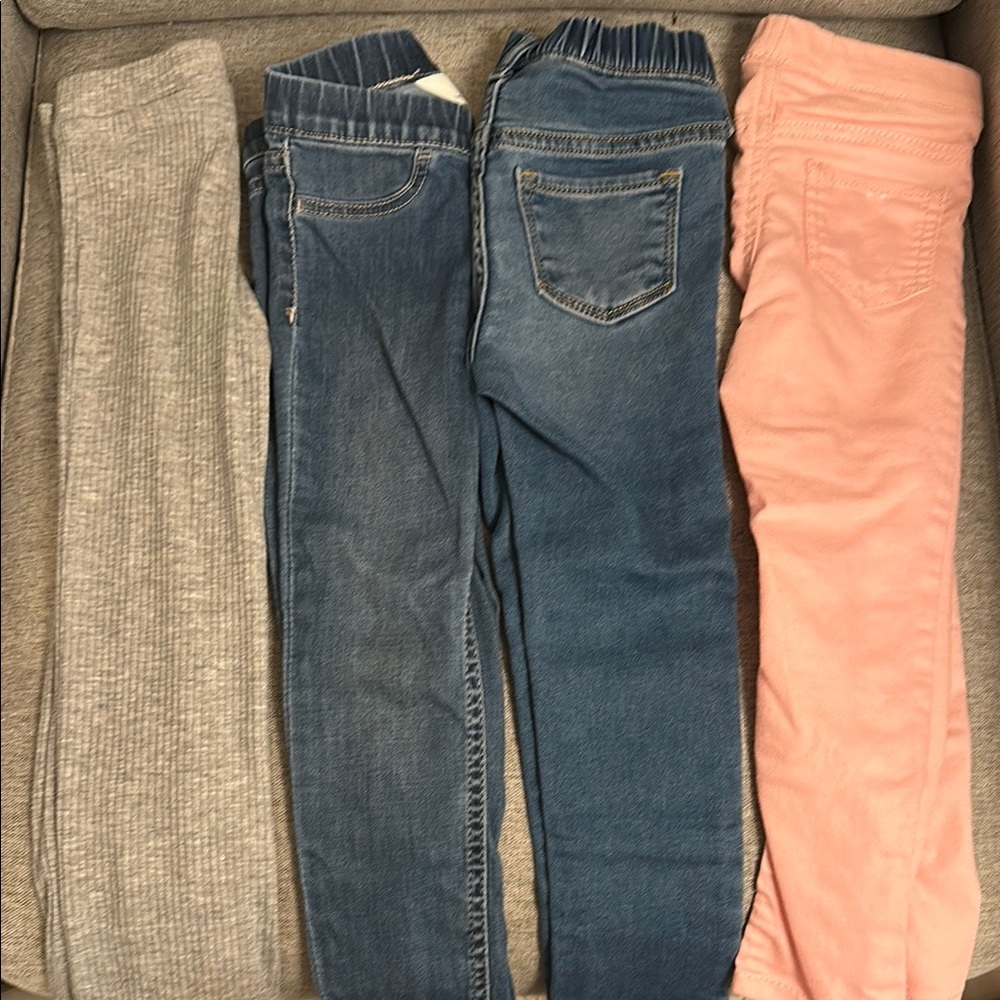 H&M Gray, Pink and Blue kids Jeans Collection